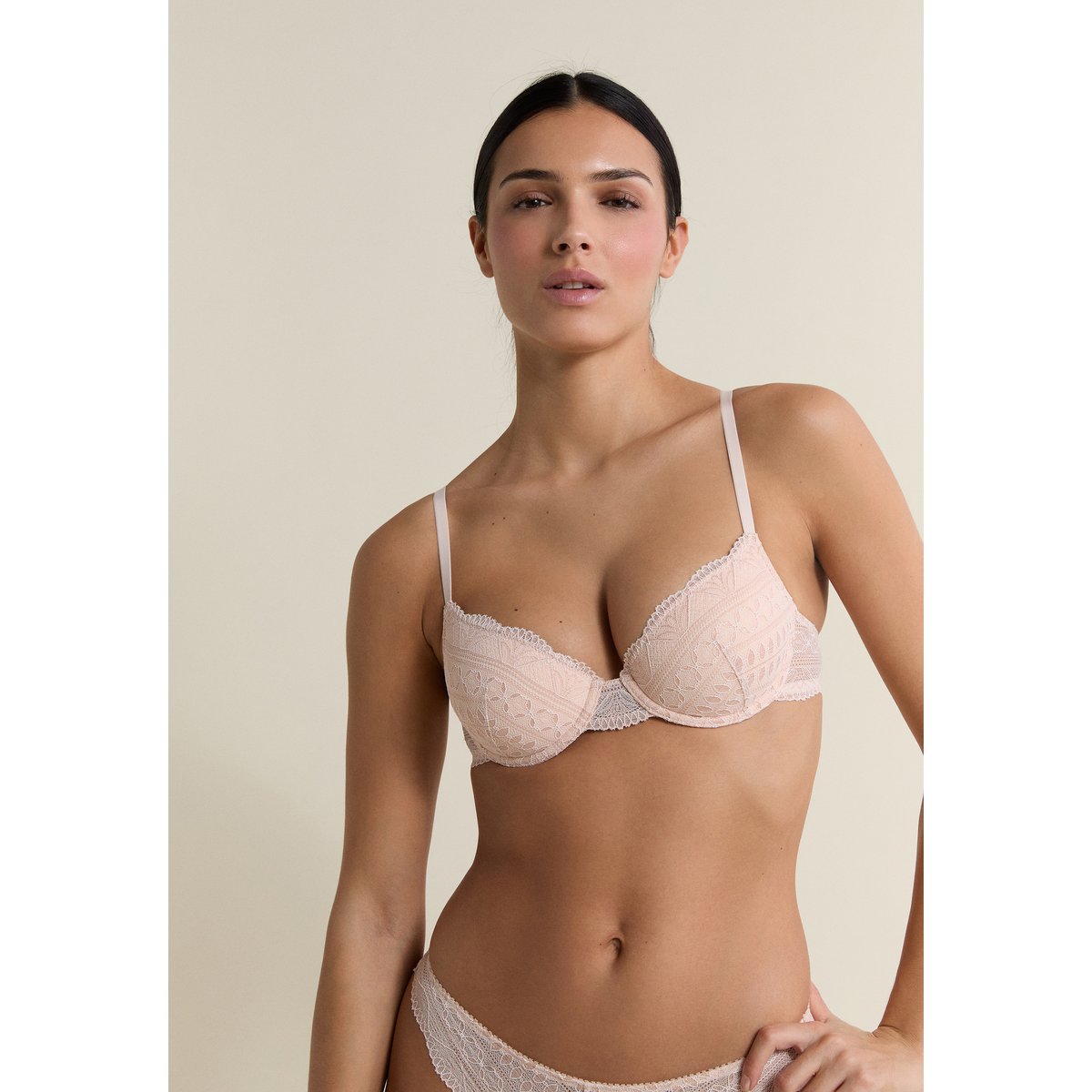 Soutien Gorge ampliforme n° 4 Idole rose poudre, ETAM