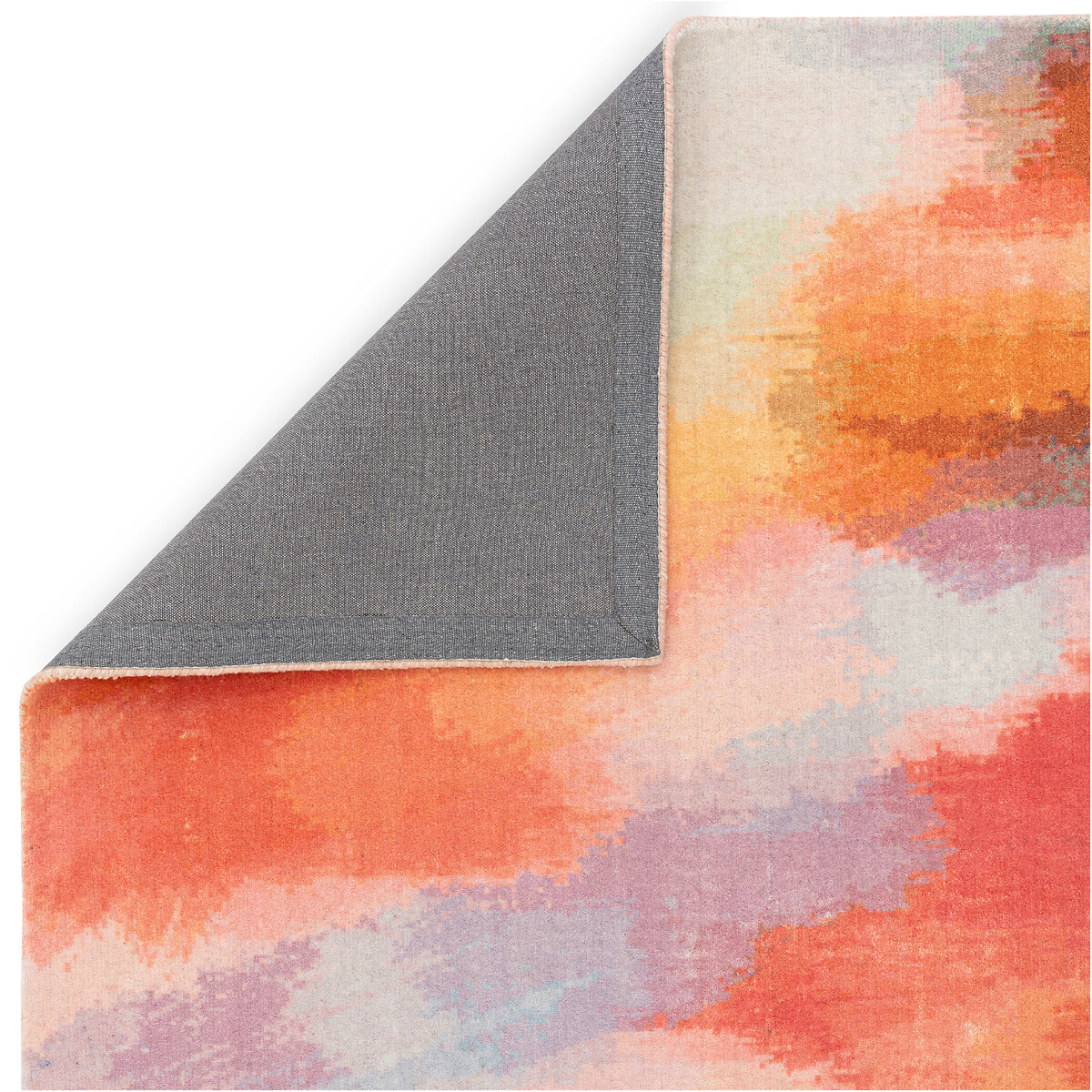 Watercolour Effect Patterned Rug in 100% Wool multi-coloured, ÉDITÉ