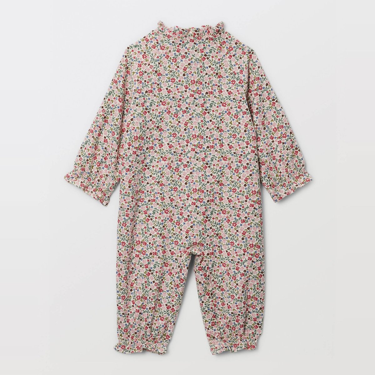 Combinaison longue en coton GOTS blush, BOUT'CHOU