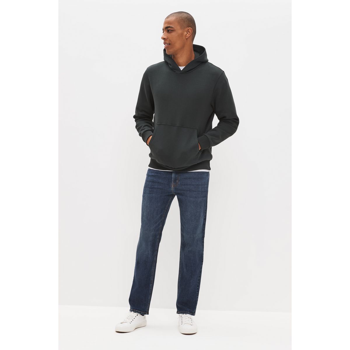 Jean stretch motion flex - coupe droite bleu moyen, NEXT