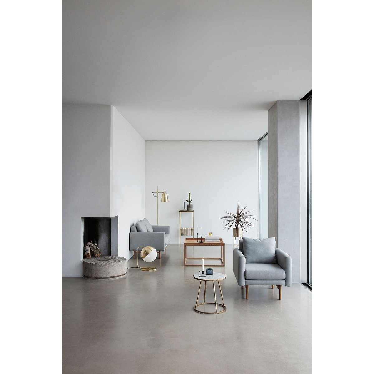 Chandelier en fer CURVE noir, HUBSCH