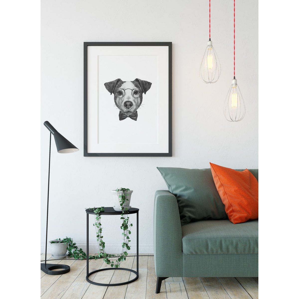 Poster Jack Russell blanc, L'AFFICHERIE