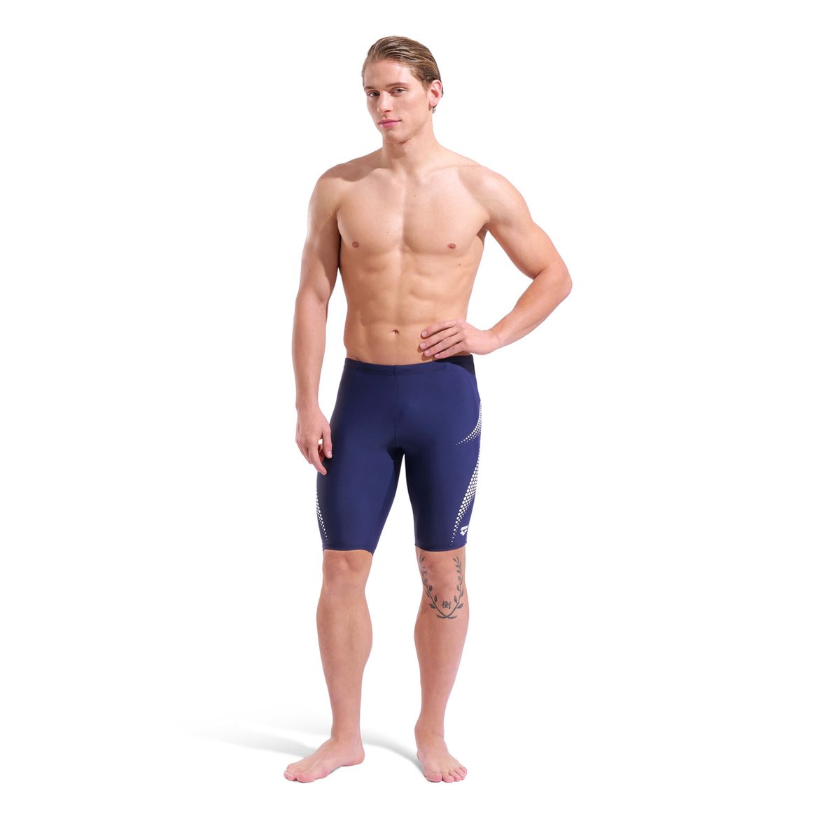 arena Feel jammer de natation homme à motif à pois navy-white, ARENA