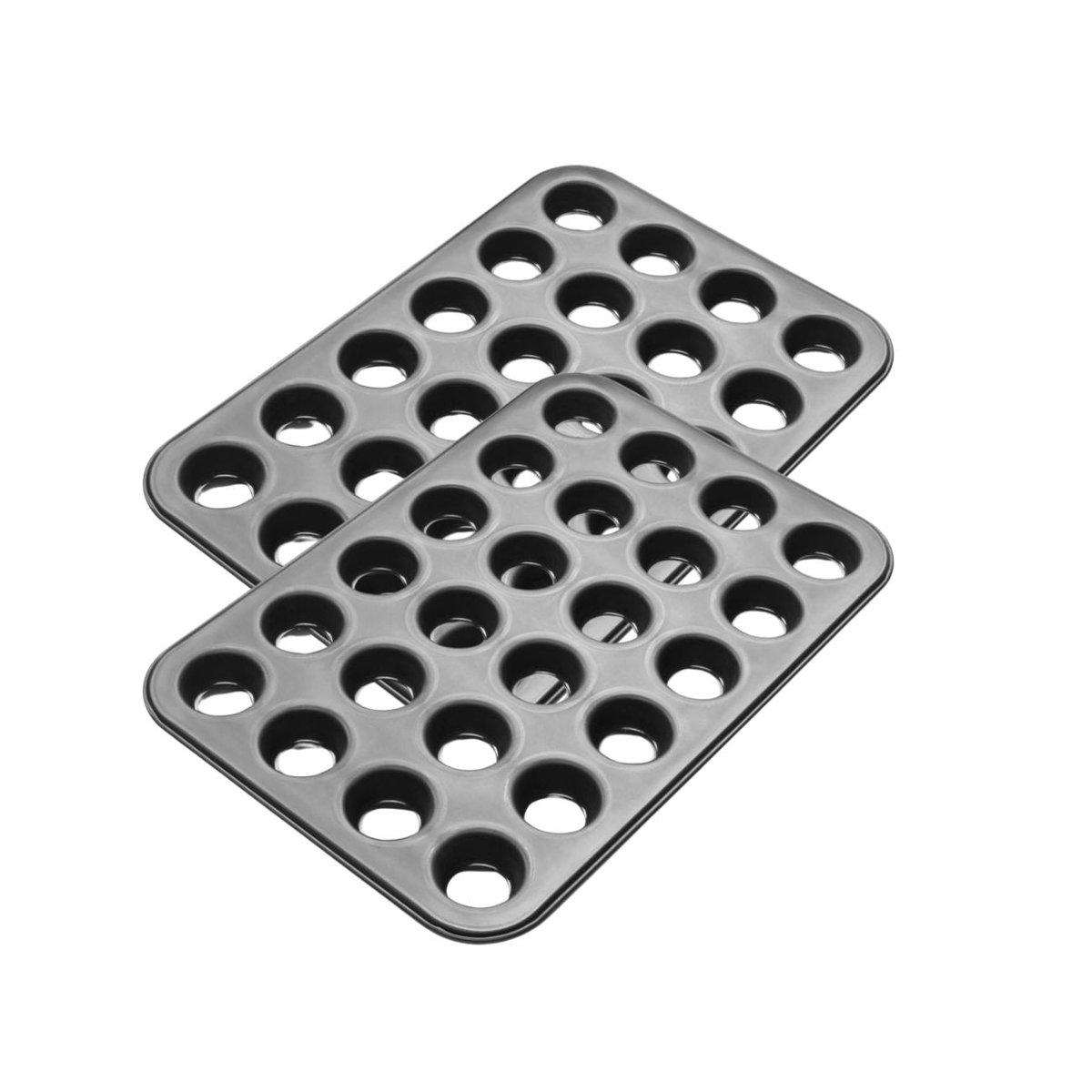 Lot de 2 moules à gâteaux 38,5/26,5 cm Black metallic Black noir, ZENKER