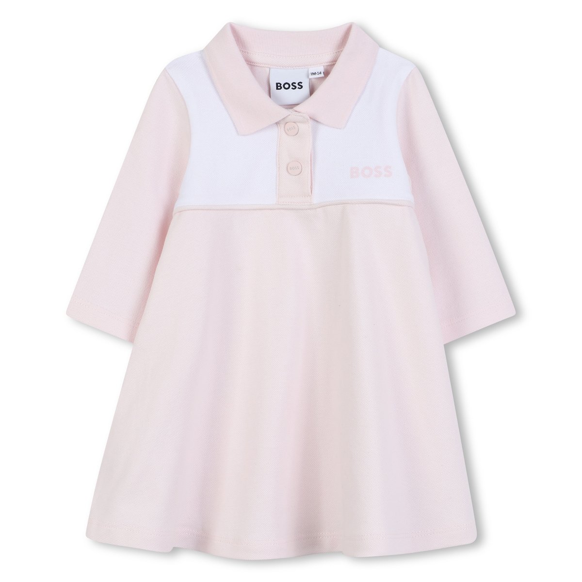 Robe à manches longues baby pink, BOSS KIDSWEAR
