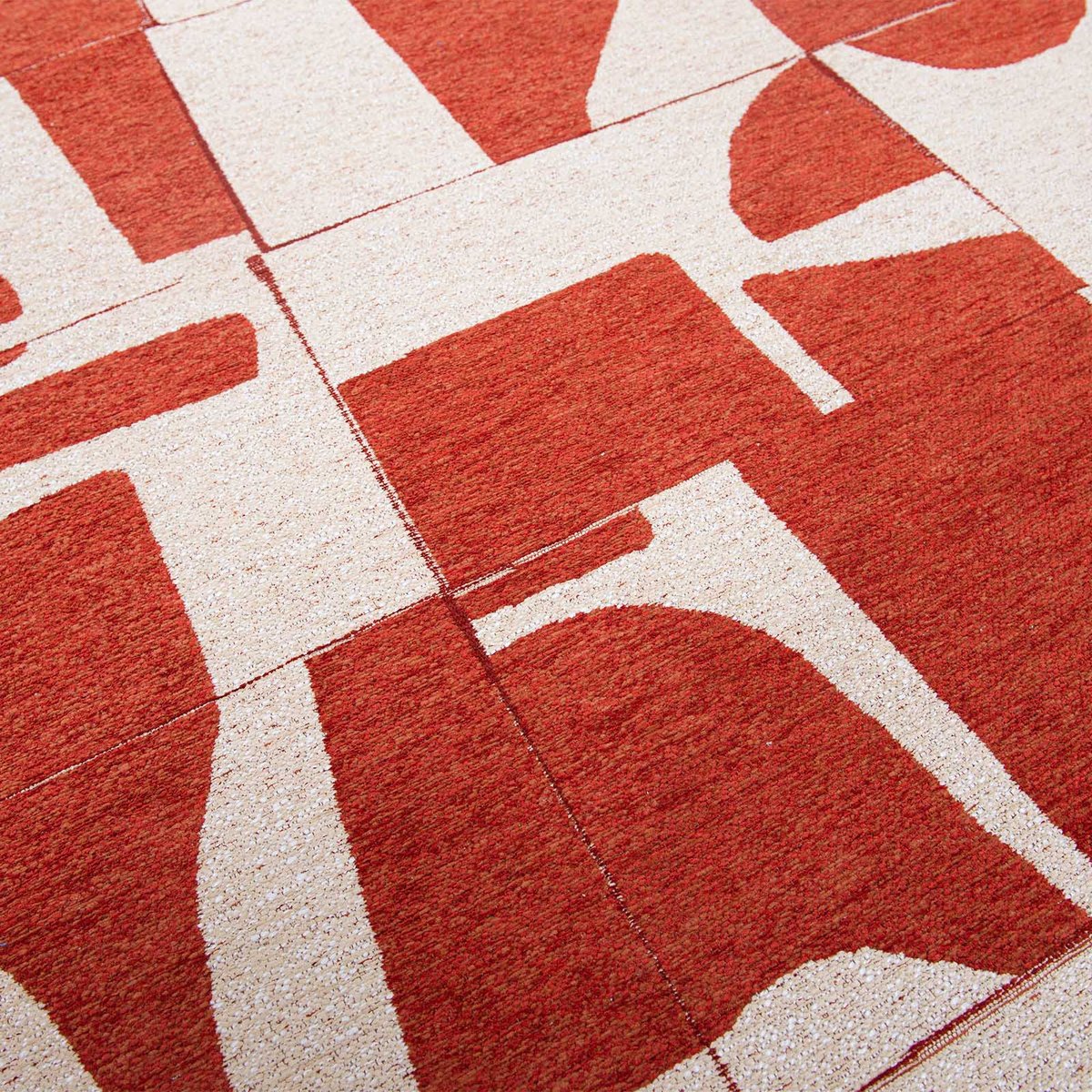 Tapis intérieur/extérieur tissé plat STALE rouge, NOVATREND