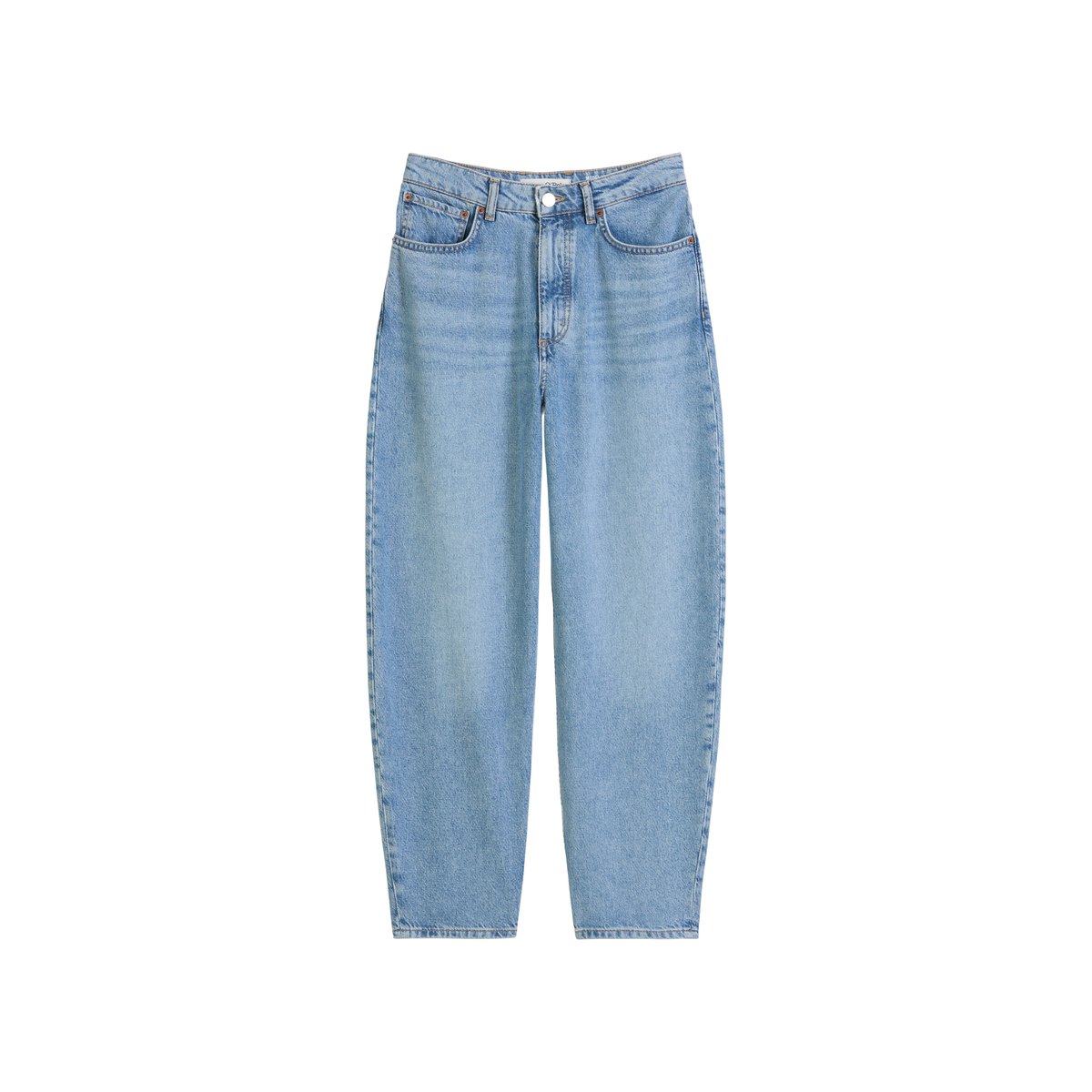Jeans modèle Lara barrel cropped en TENCEL™ Lyocell avec du coton bleu clair, MARC O'POLO
