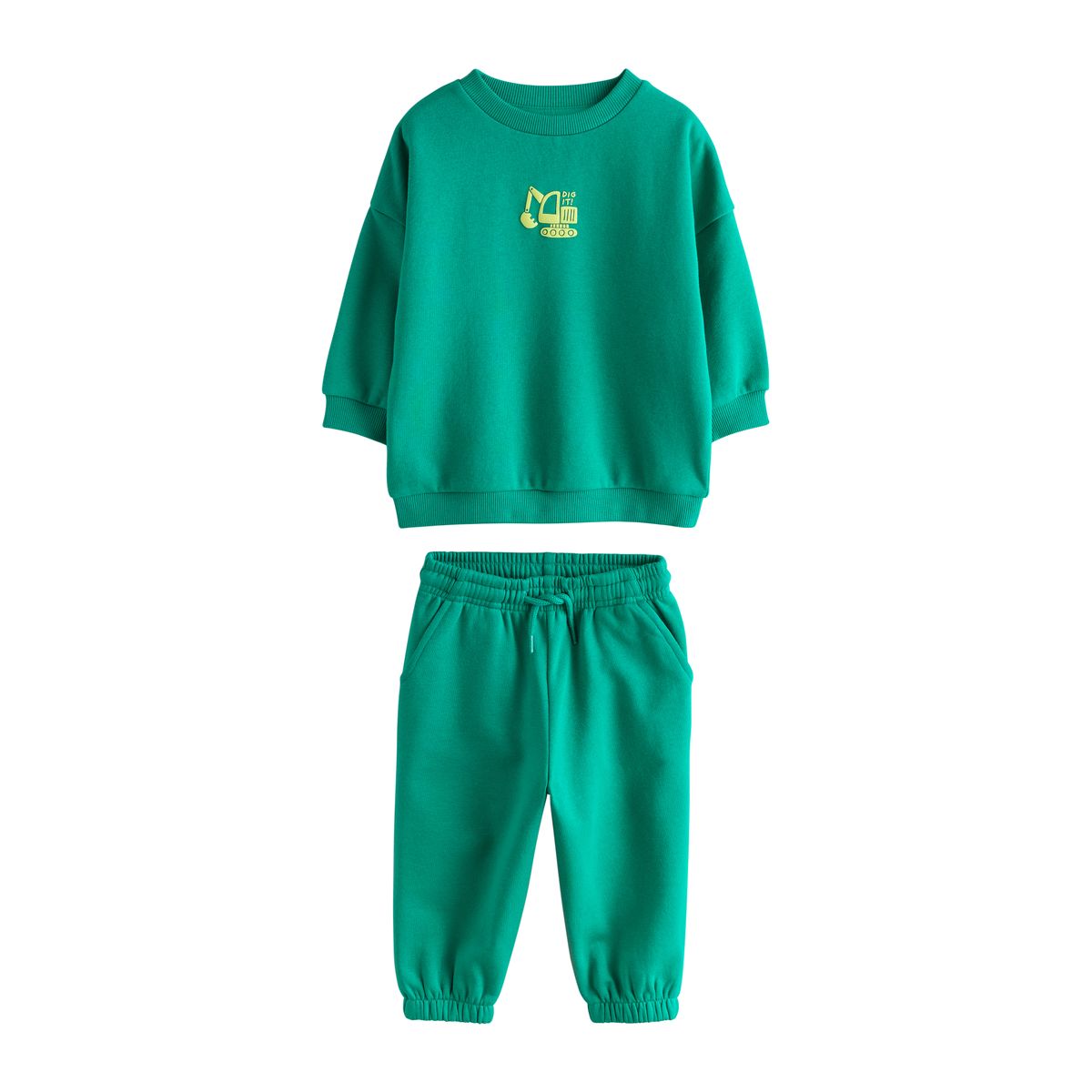 Haut ras du cou et pantalon de jogging vert vif, NEXT