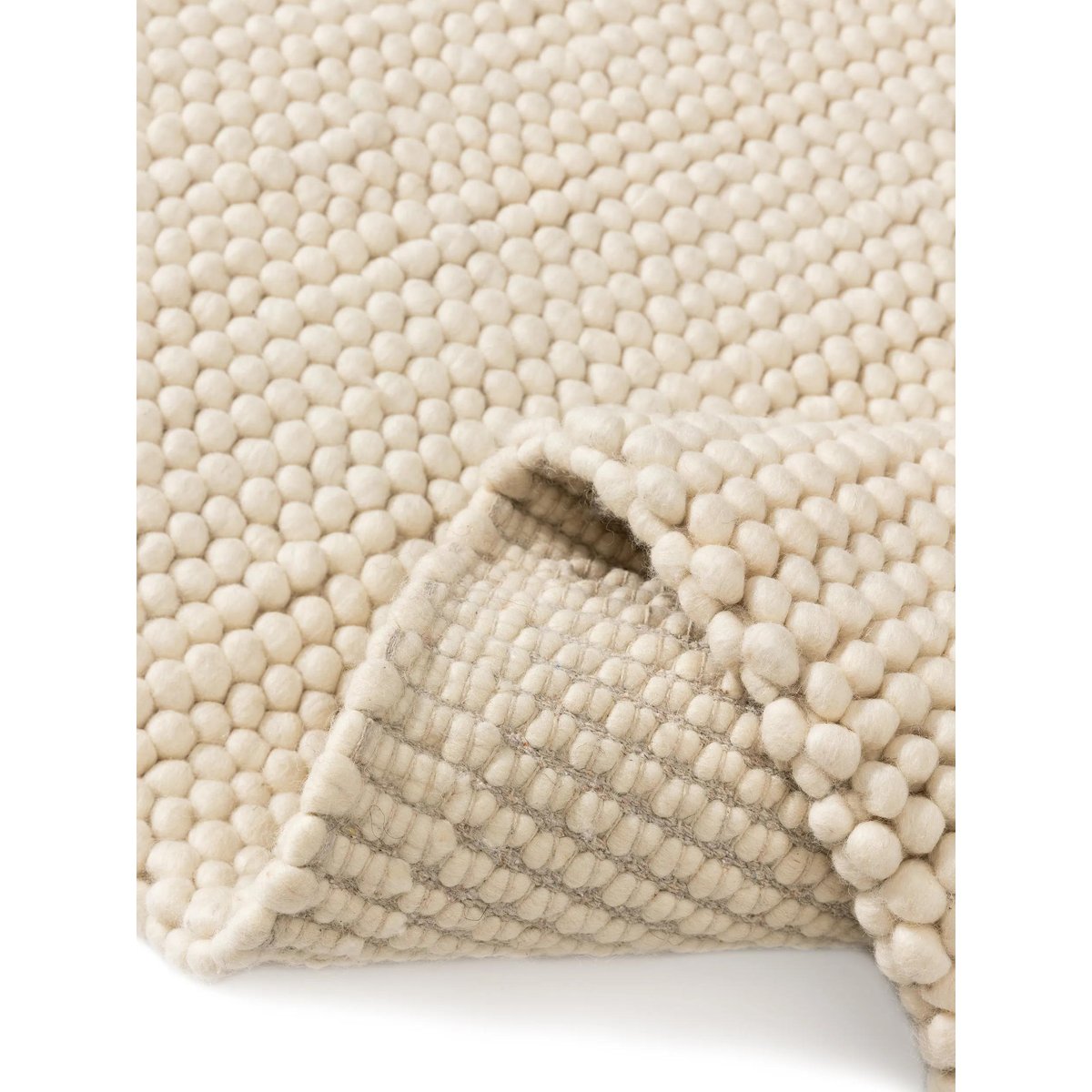 Tapis de laine tissé main BEADS crème, BENUTA