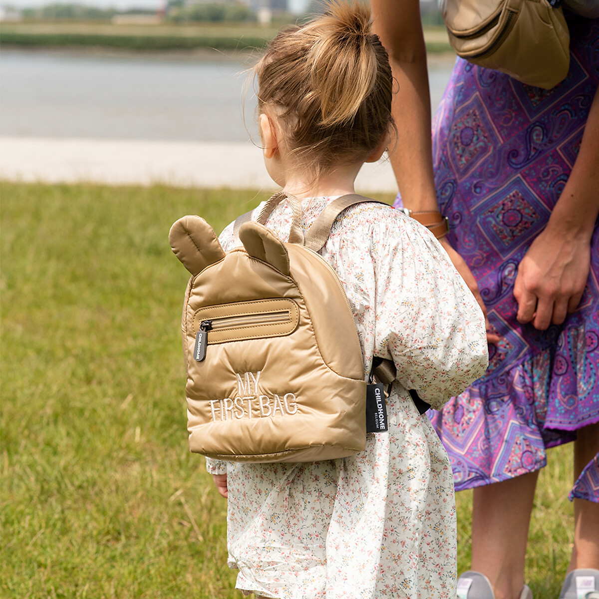 Sac à dos kids my first bag matelassé beige, CHILDHOME