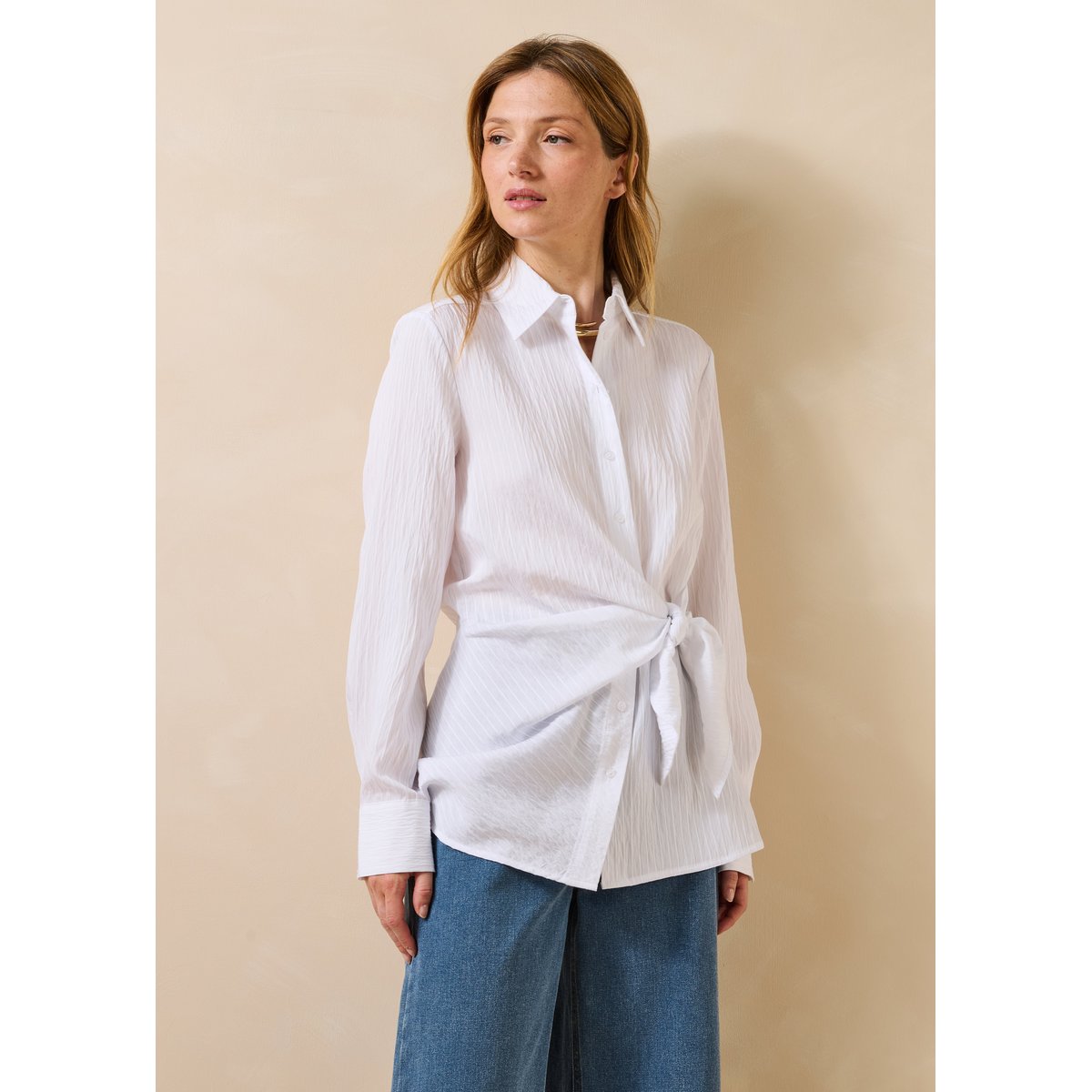 Chemise à rayures blanc, LA FEE MARABOUTEE