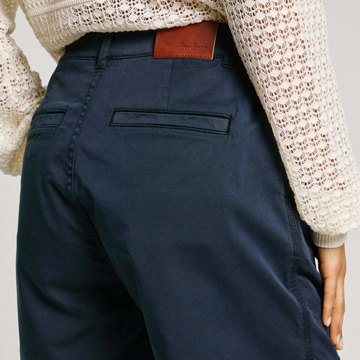 Bermuda Chino Coupe Regular bleu dulwich, PEPE JEANS
