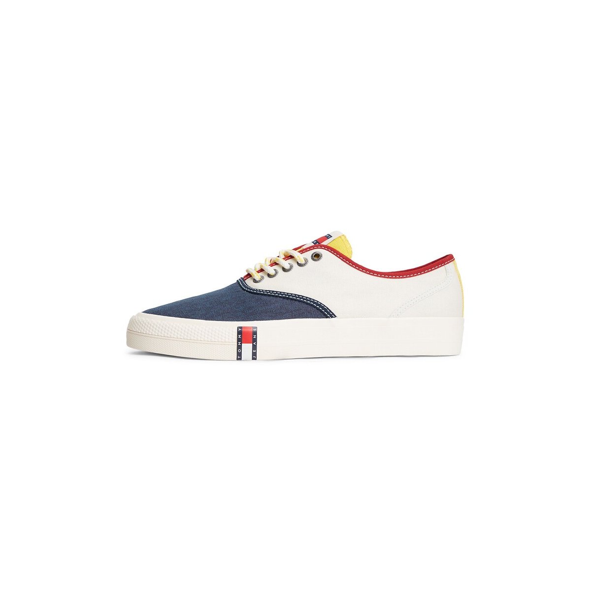 Tennis color block ARCHIVE VULC Y2K blanc/bleu marine, TOMMY HILFIGER