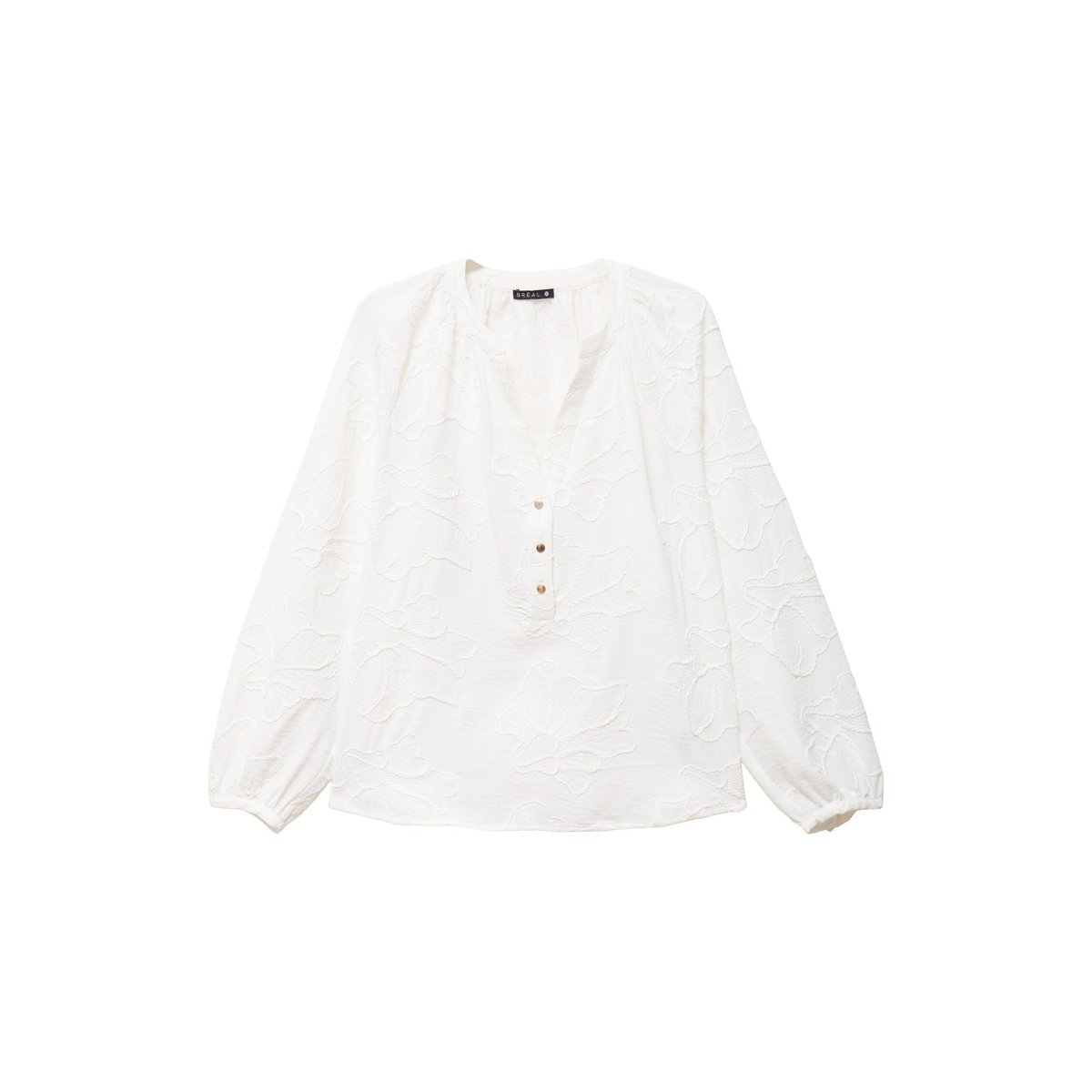 Blouse ample manches longues fluide ecru, BREAL