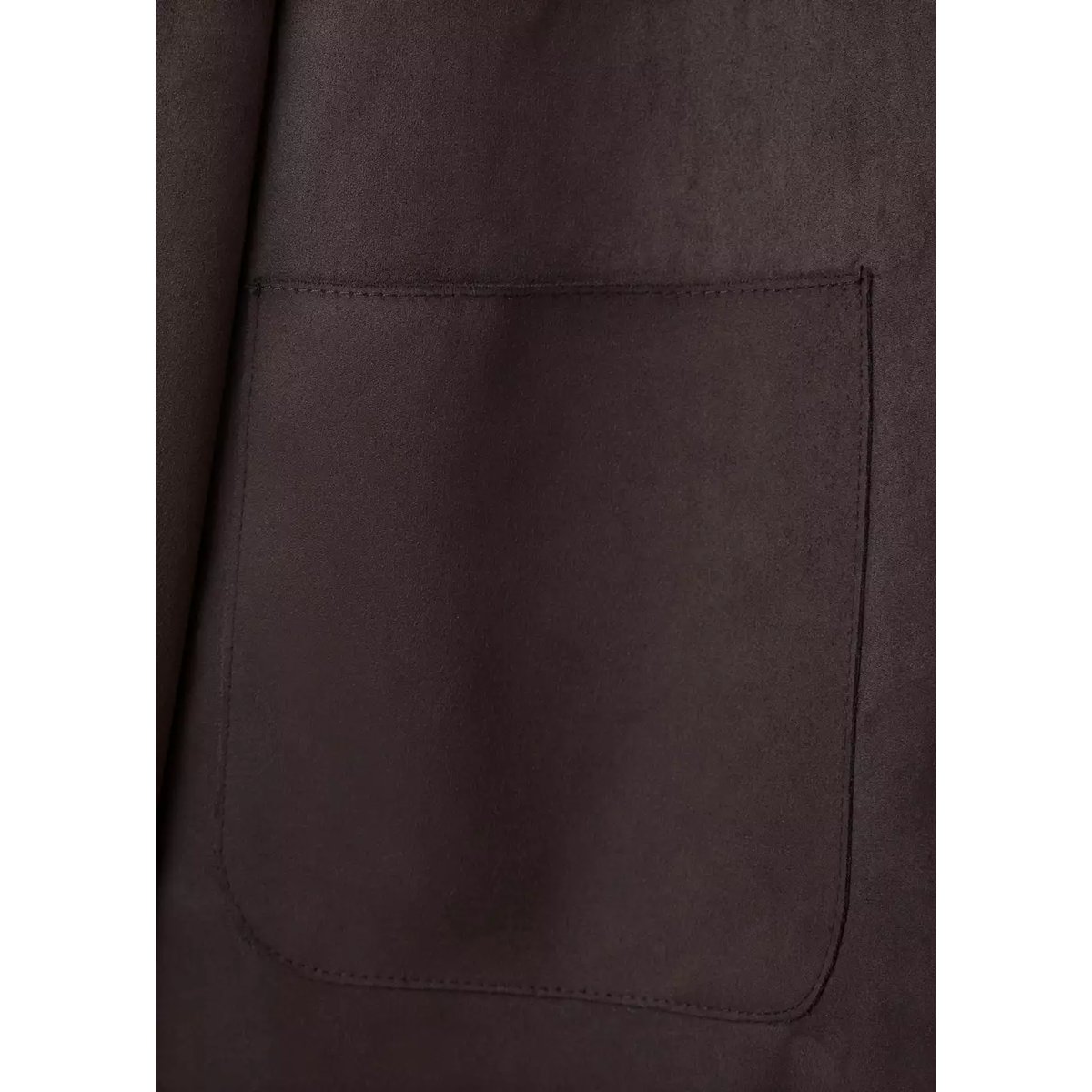 Veste col chemise à boutons chocolat, MANGO TEEN