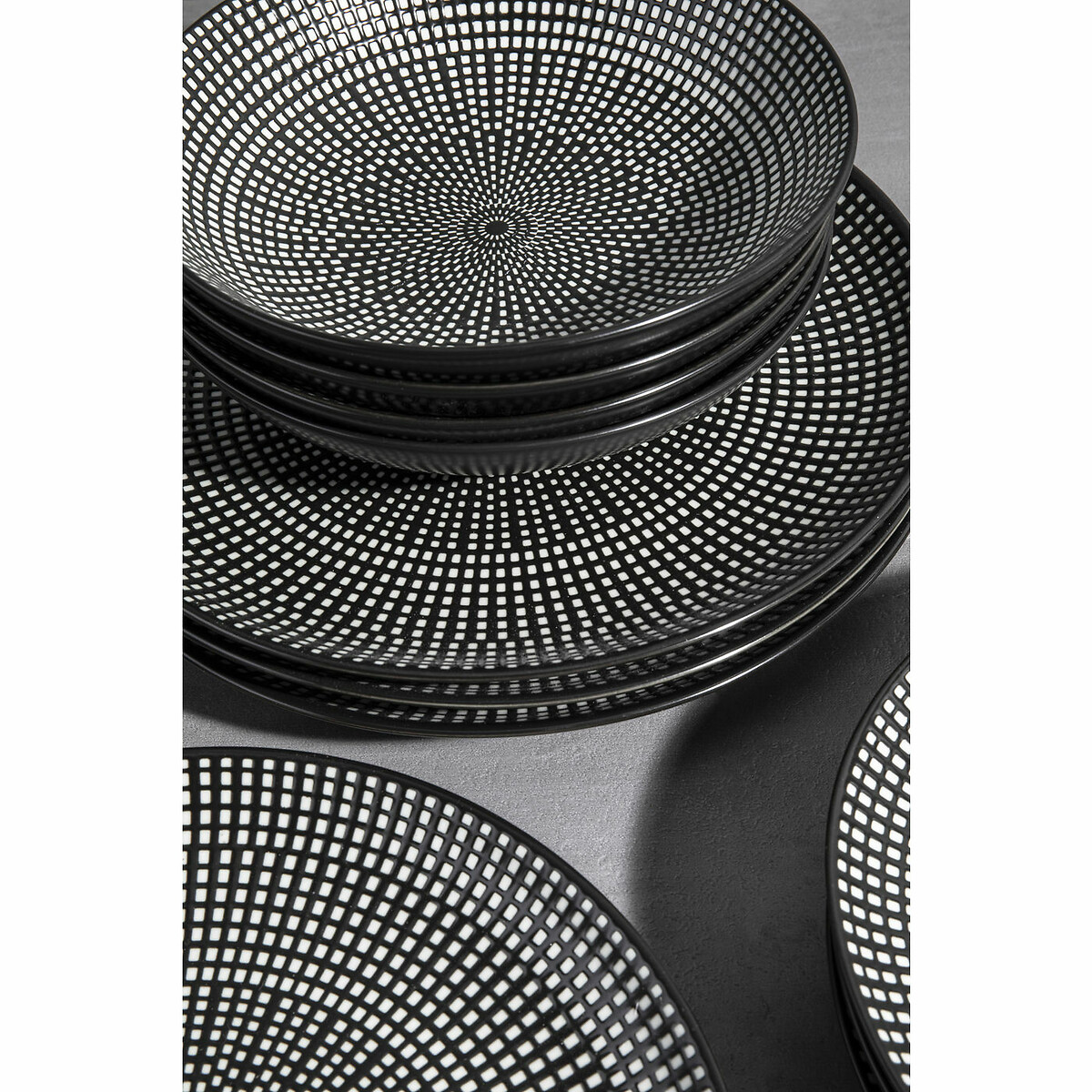 Set di stoviglie Tokyo (12pz) nero , KARE DESIGN