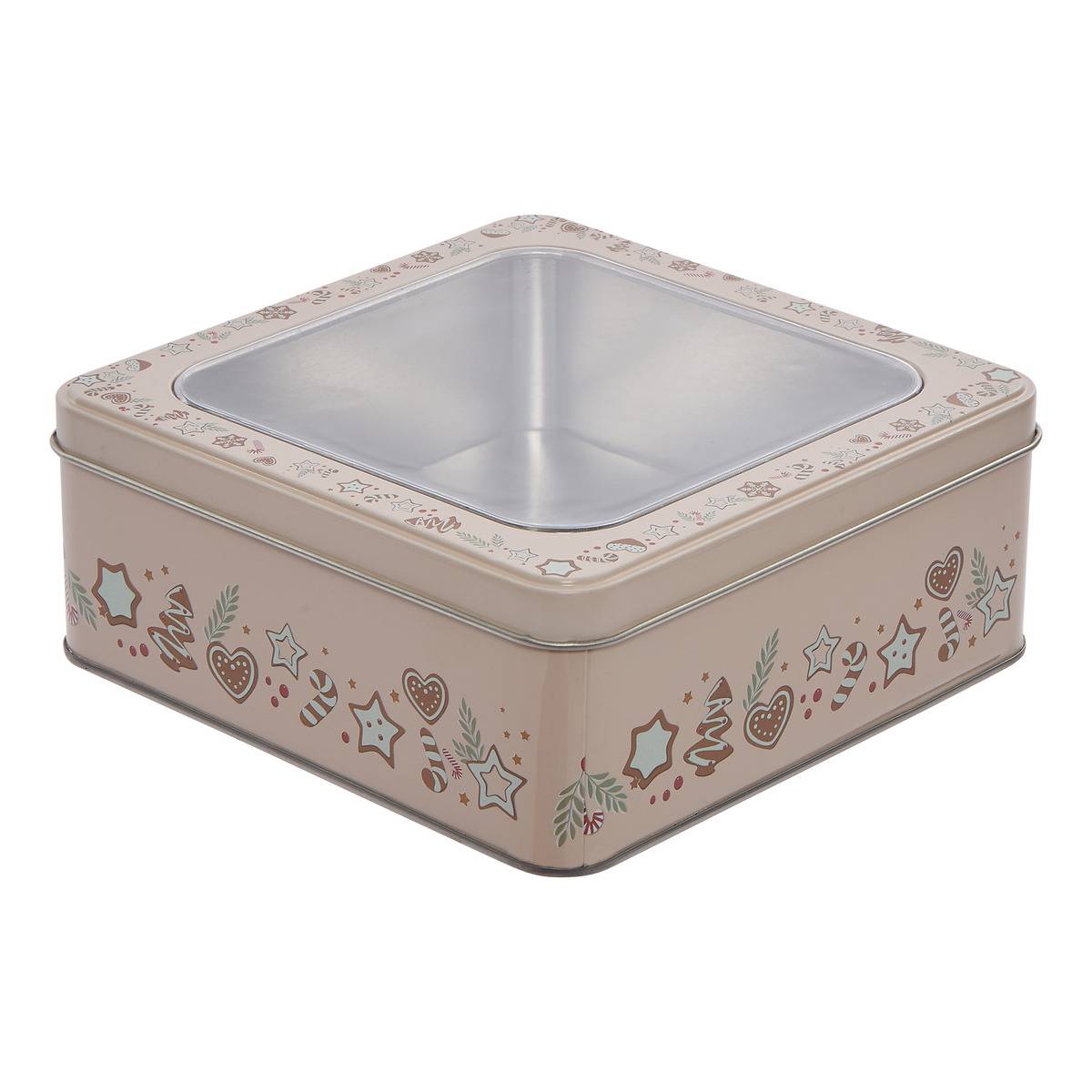 Boîtes à gâteaux Noël carrées modèle b, 5FIVE SIMPLY SMART