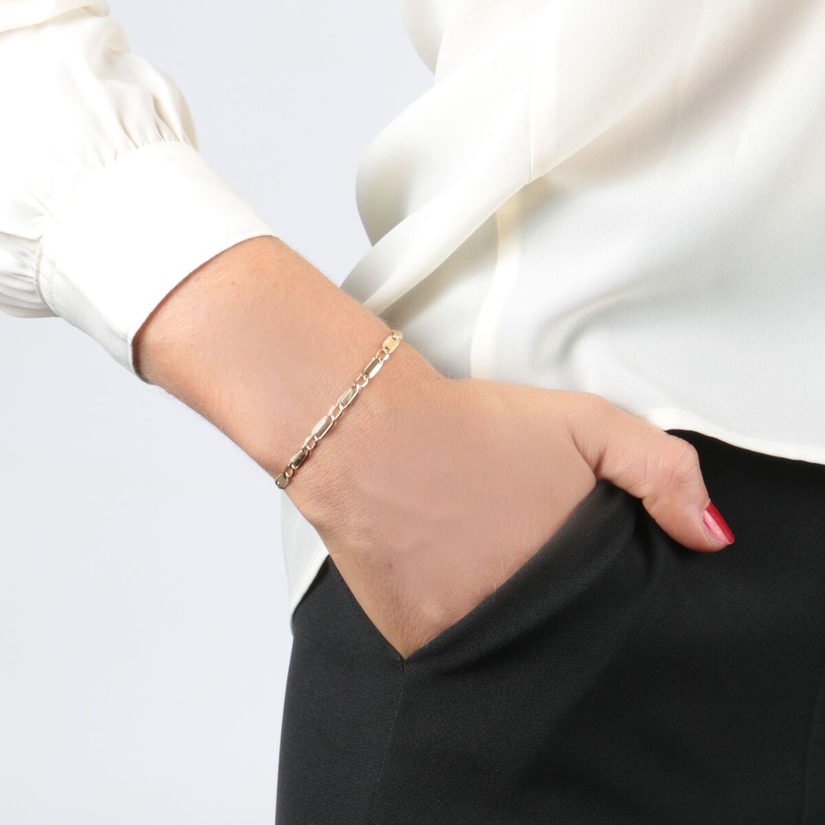 Bracelet en or jaune 375 CLASSIC or jaune, BLUESPIRIT