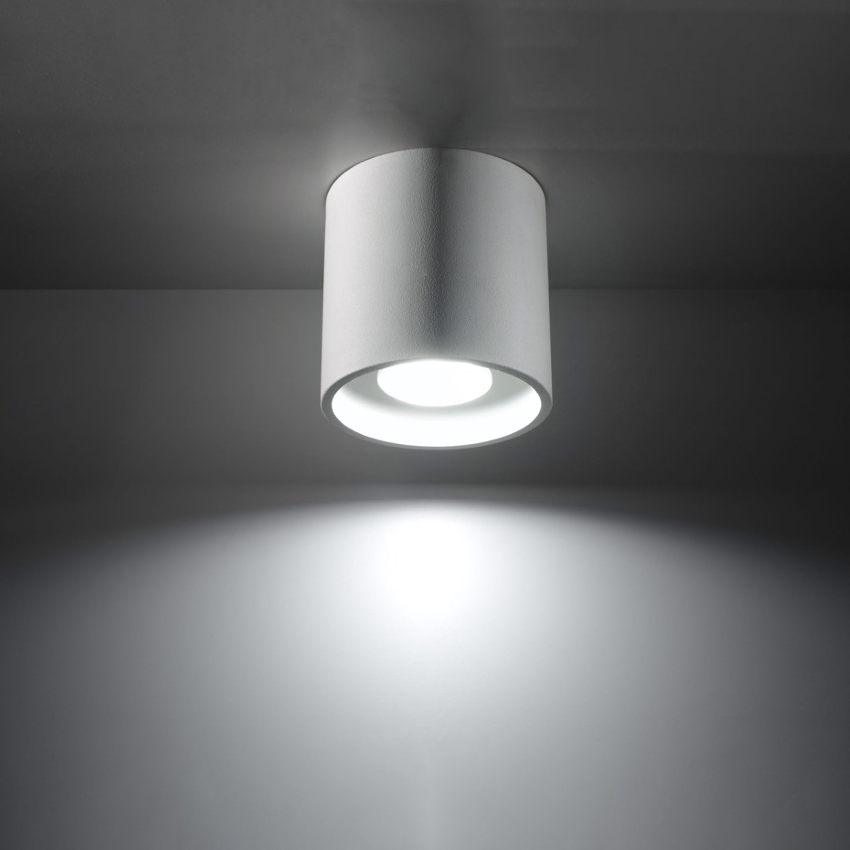 Plafonnier Aluminium Blanc GU10 1 Orbis blanc, EDEN