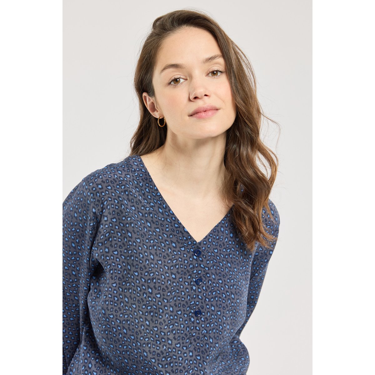 Blouse imprimée - cupro imprimé léo, ARMOR-LUX