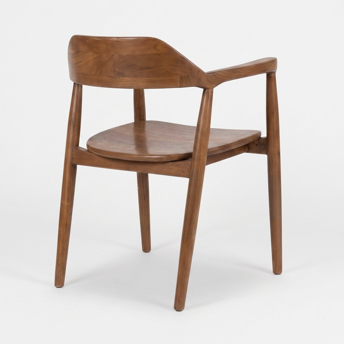 Chaise en bois de teck massif - CÉLINE marron clair, MAISON PAVANE