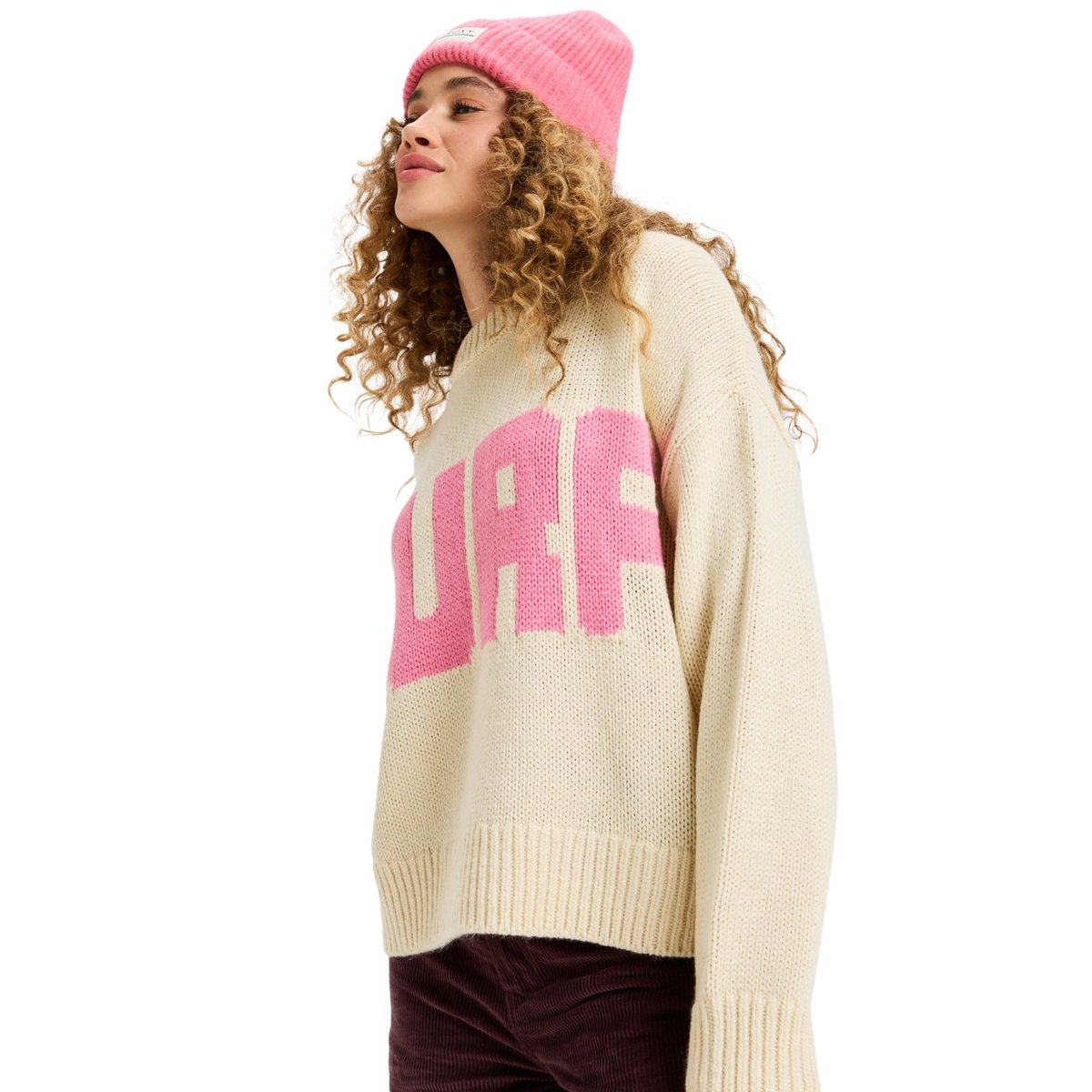 Pull à col rond EXPLORING HEART. beige parchment, ROXY