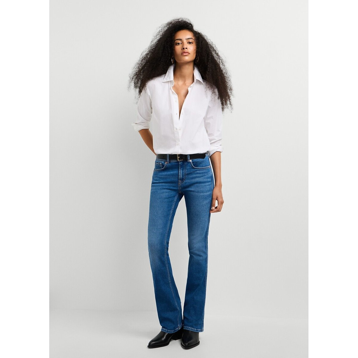 Jean bootcut taille standard, Piper denim bleu foncé, PEPE JEANS