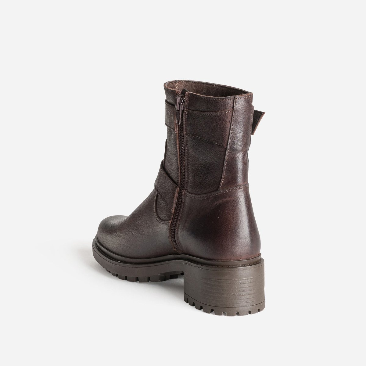 Boots en cuir LIANA chocolat, TEXTO