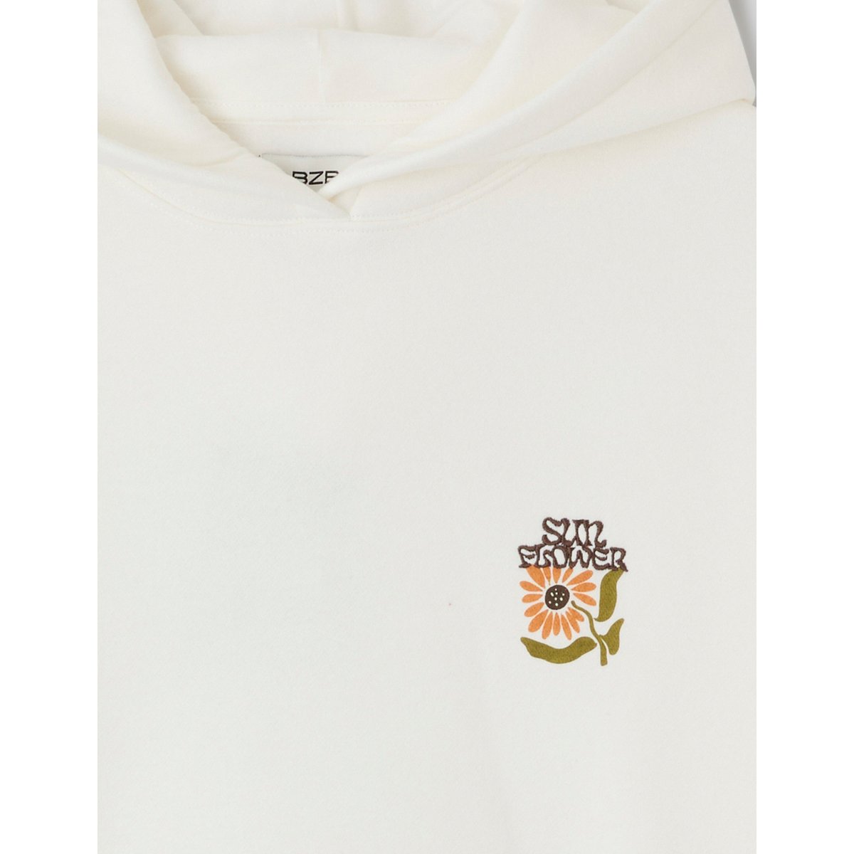 Sweat à capuche blanc écru, BZB