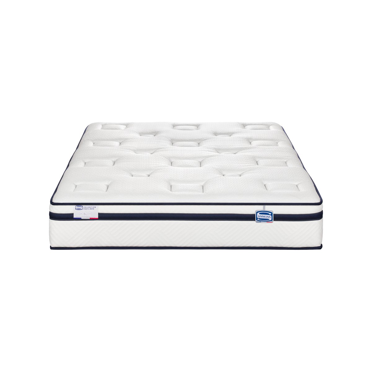 Matelas L'INCOMPARABLE 140x190, Hybride, ferme, H27 blanc, SIMMONS