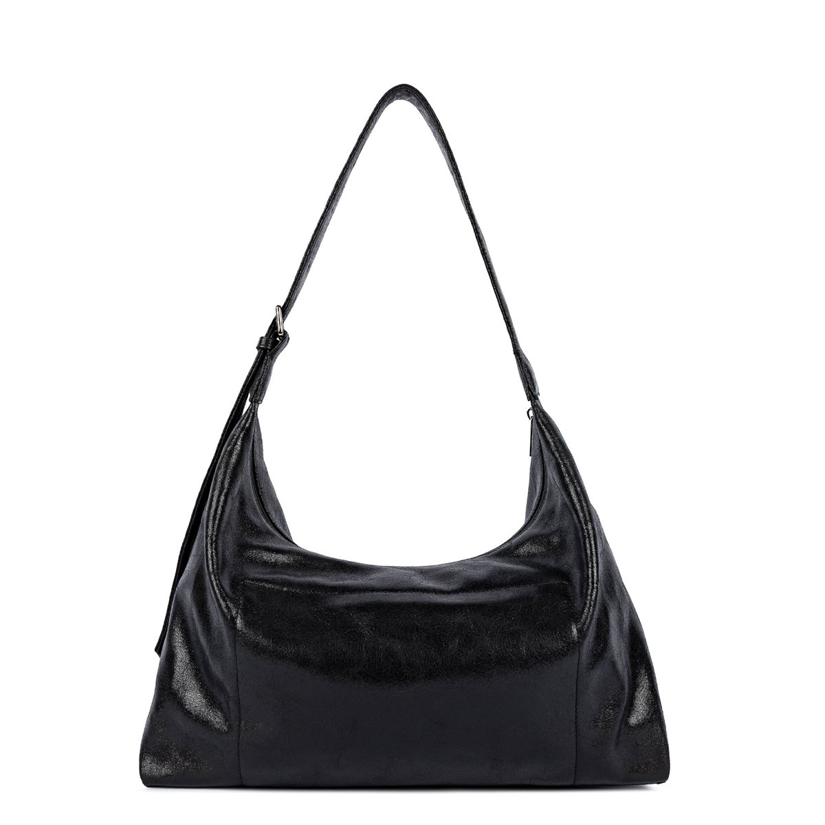 Grand sac hobo RÉTRO KBA noir, LANCASTER