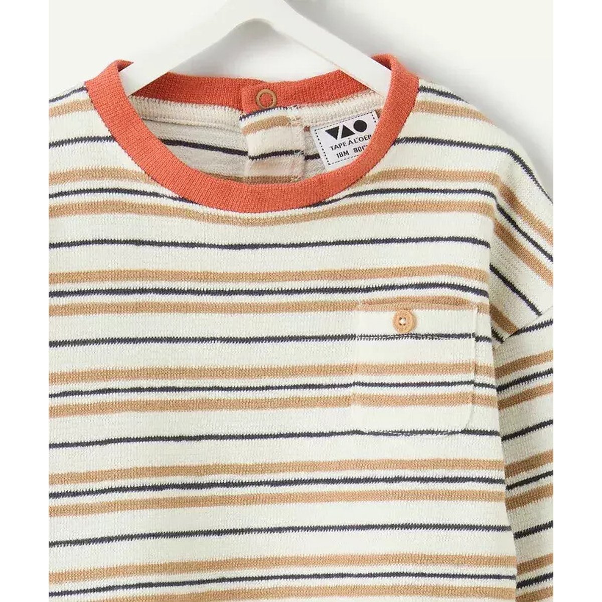 T-shirt a maniche lunghe ecru , TAPE A L'OEIL
