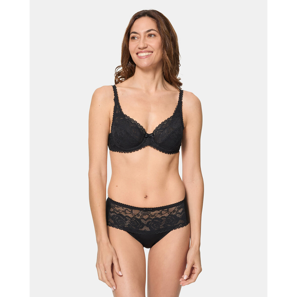 Culotte media Flower Elegance nero , PLAYTEX