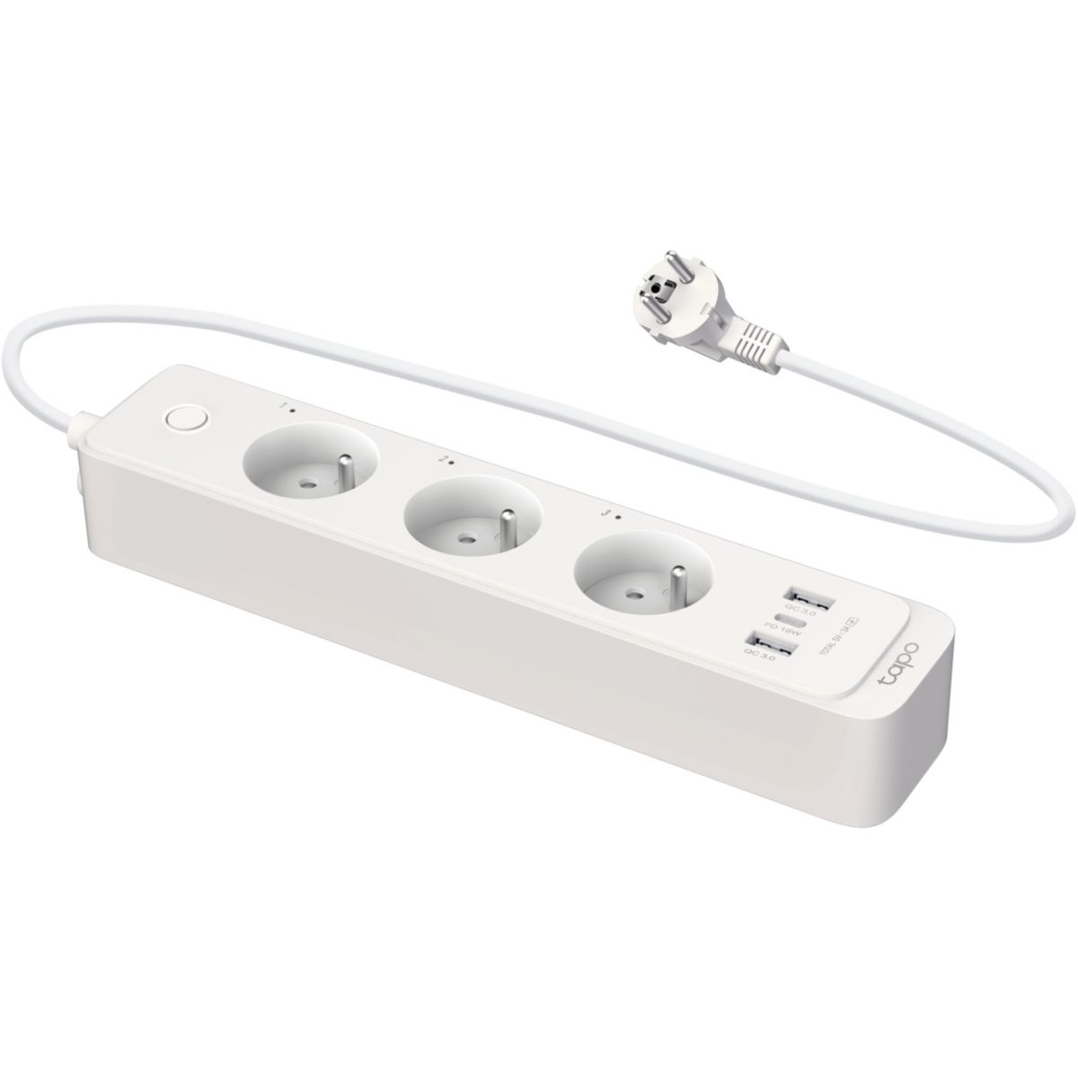 Prise connectée Tapo P300 Wif i+2 USB+1 USB C couleur unique, TP-LINK
