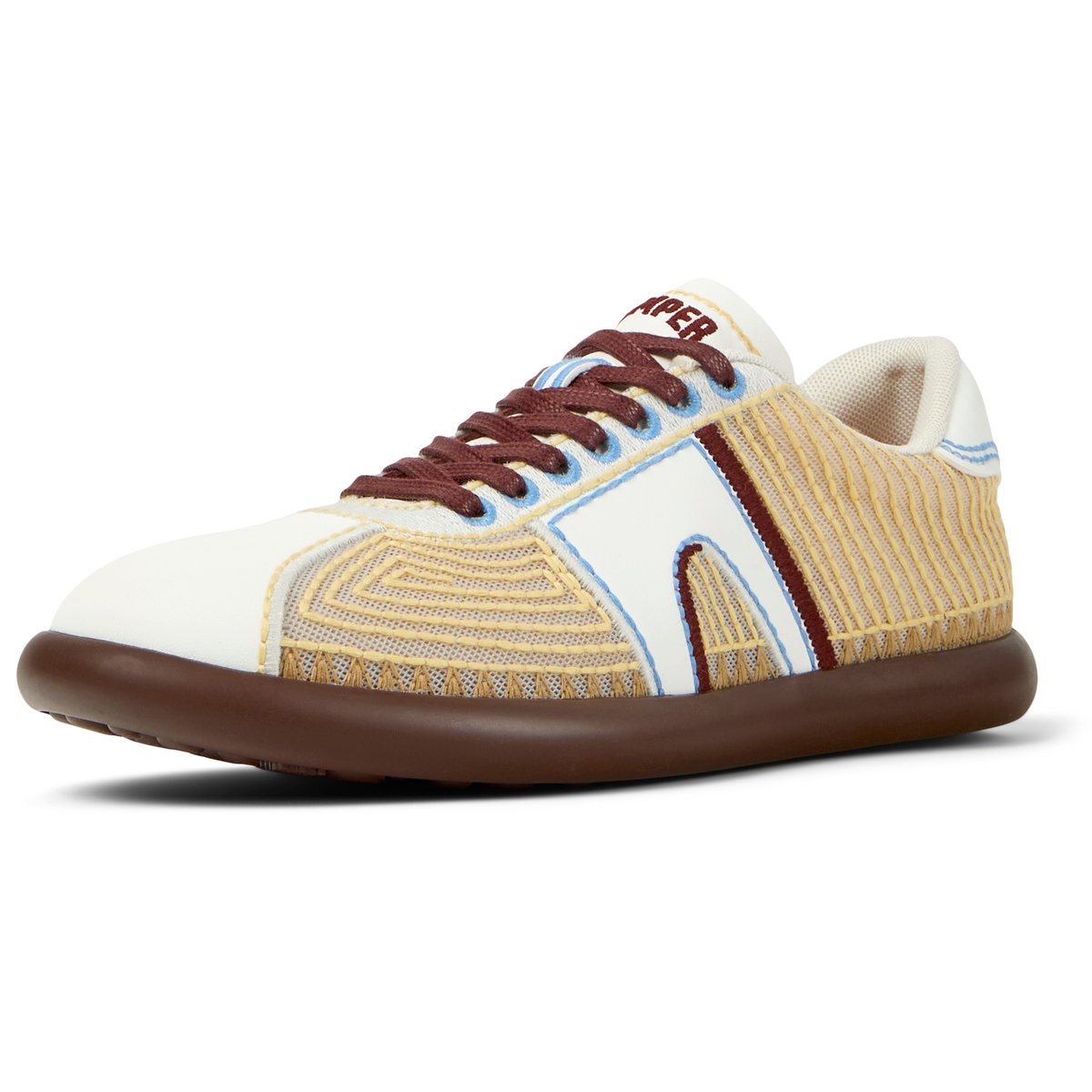 Baskets Cuir PELOTAS SOLLER jaune pastel, CAMPER