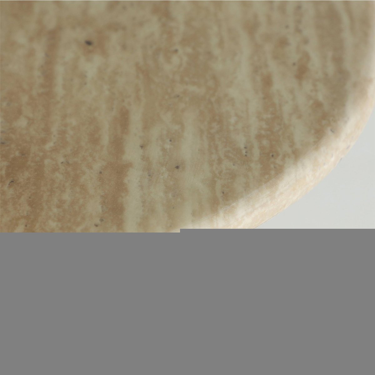 Table d'appoint ronde bois collection VACIO beige, RECOLLECTION
