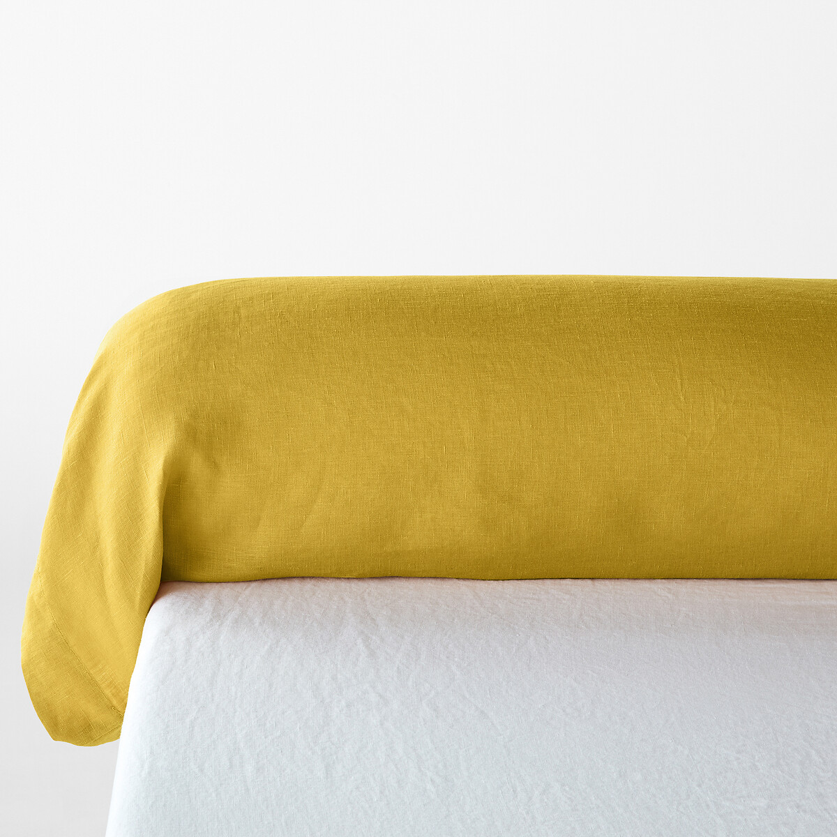 Funda de almohada de lino lavado, Linot verde absenta, LA REDOUTE INTERIEURS