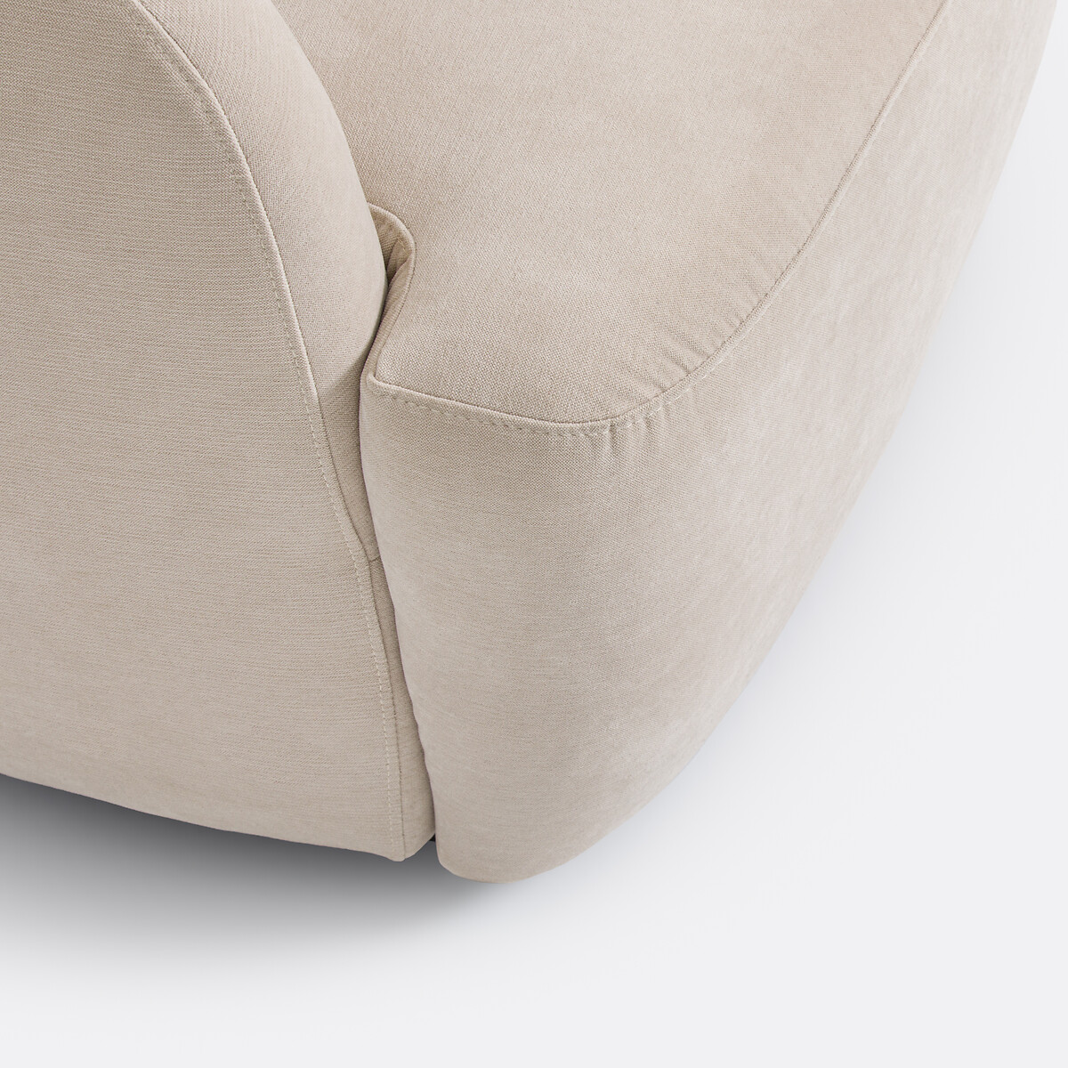 Fauteuil compact rotatif, LINETE beige, LA REDOUTE INTERIEURS