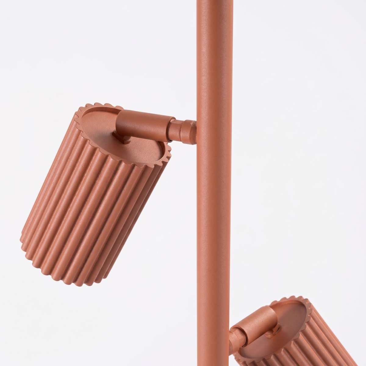 Lampadaire Aluminium Ocre Rouge GU10 3 KARBON ocre rouge, EDEN