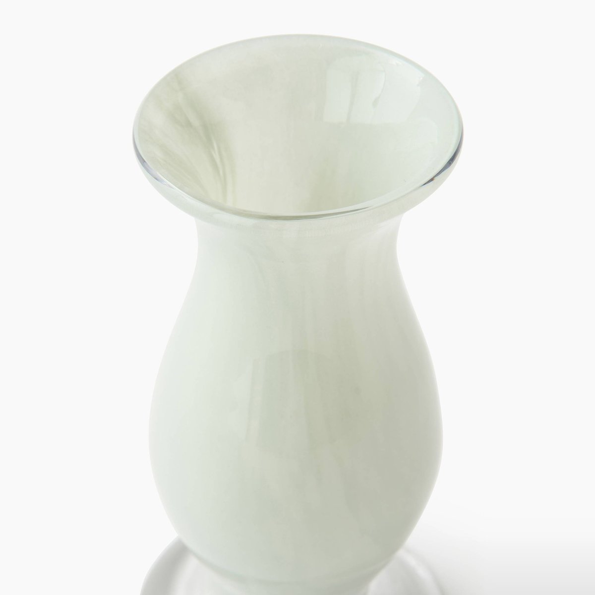 Vase,7x7x17cm, en verre meleze, MONOPRIX