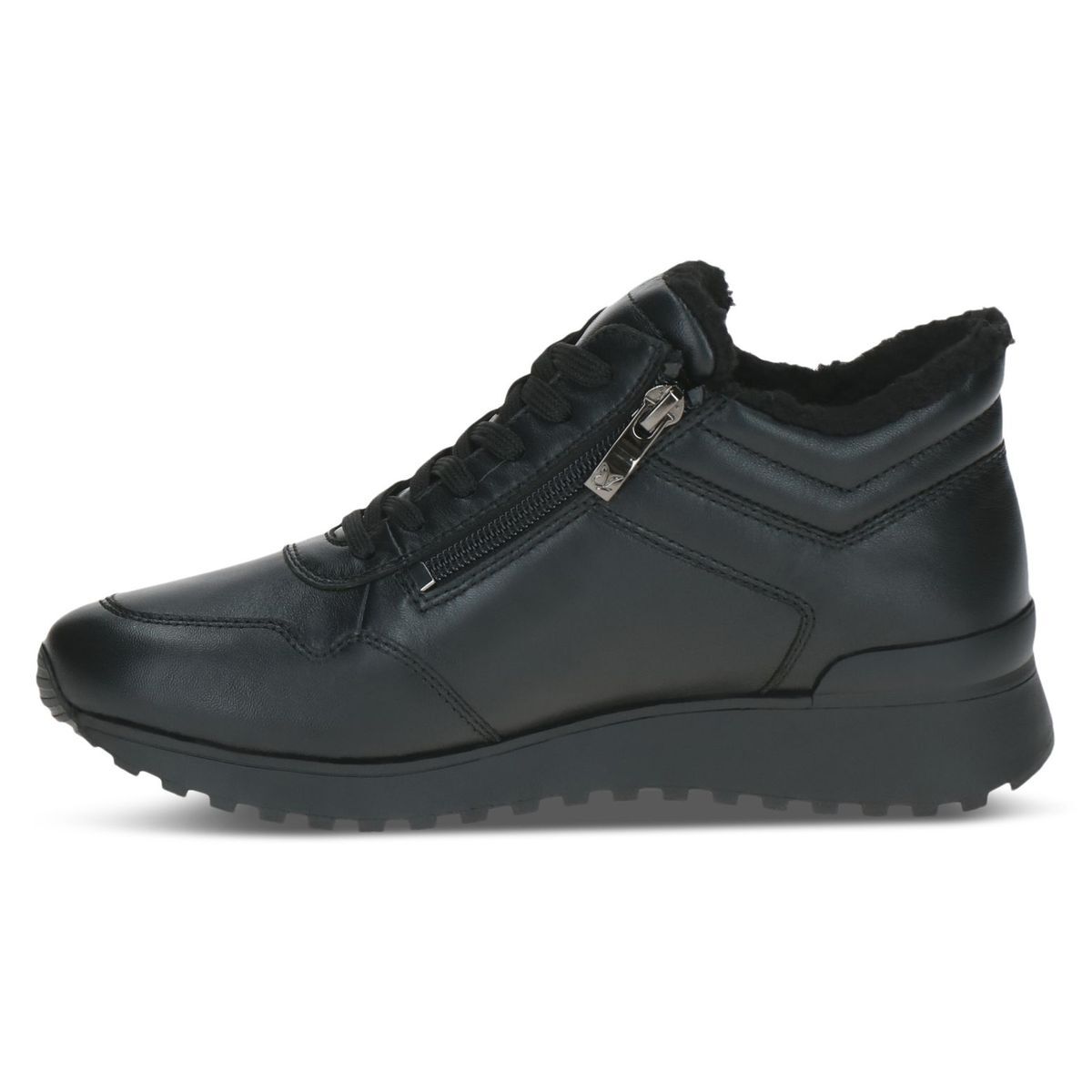 Basket en cuir noir nappa, CAPRICE