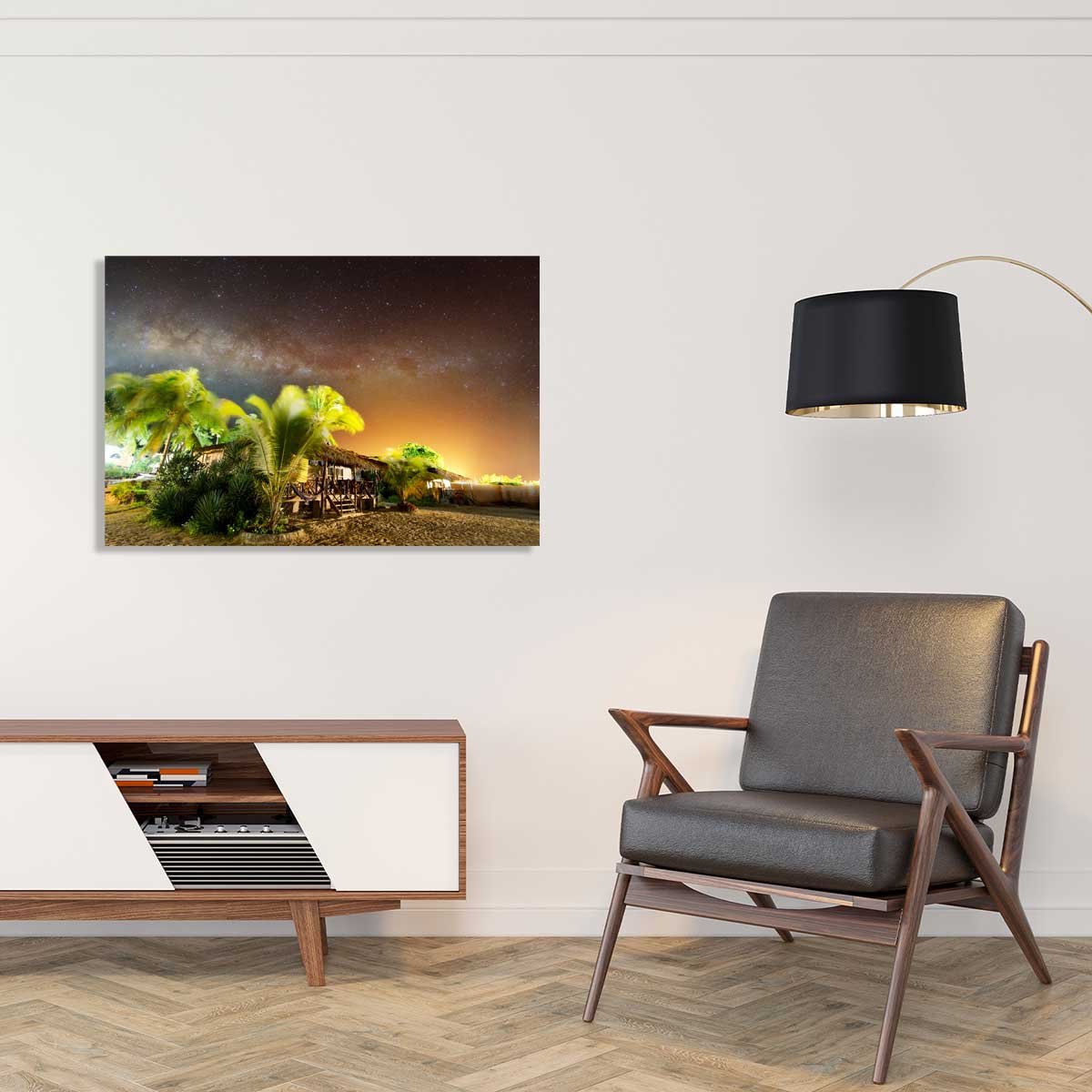 Tableau décoratif sous le ciel étoilé de zanzibar tableau alu dibond, HEXOA