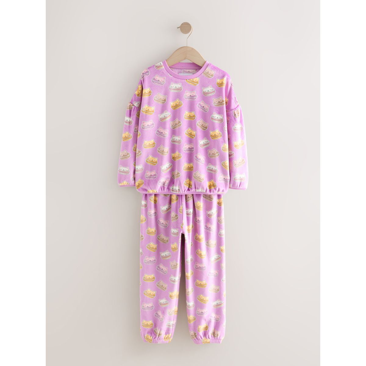 Pyjamas en polaire confortable cataroon rose, NEXT