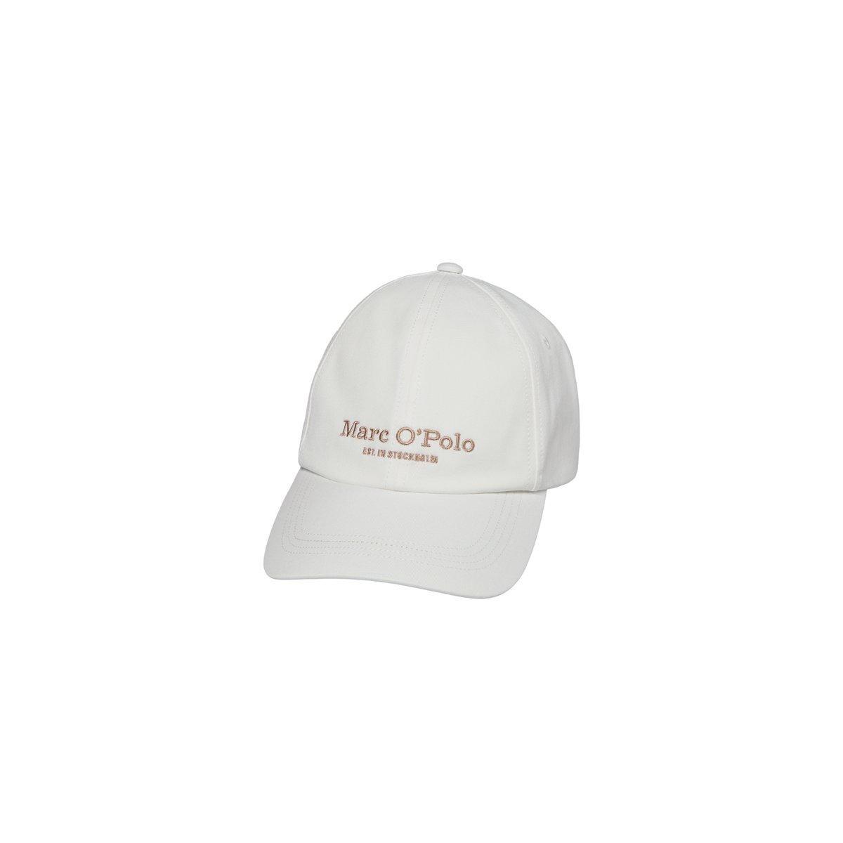 Casquette avec logo en sergé de coton bio de haute qualité naturweiß, MARC O'POLO