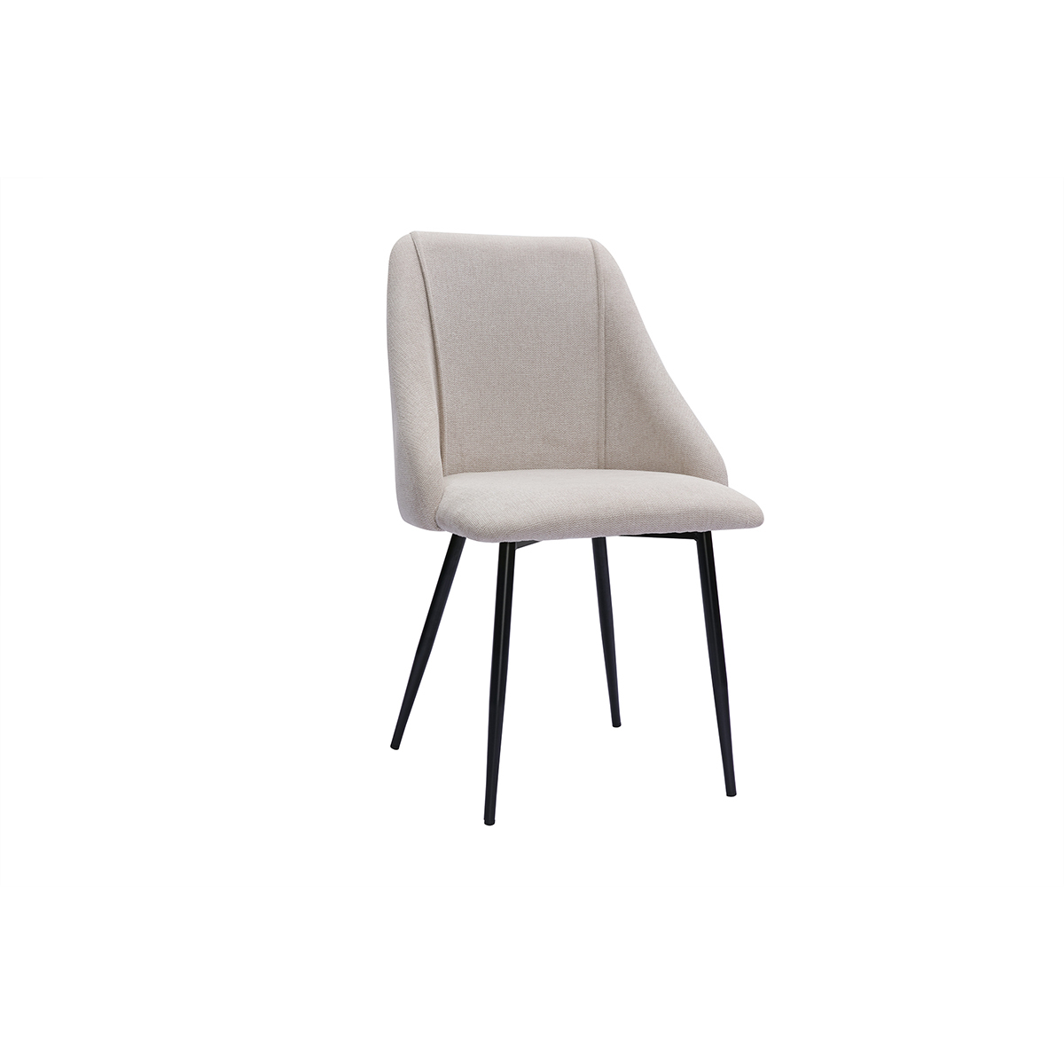 Chaises design (lot de 2) HIGGINS beige, MILIBOO