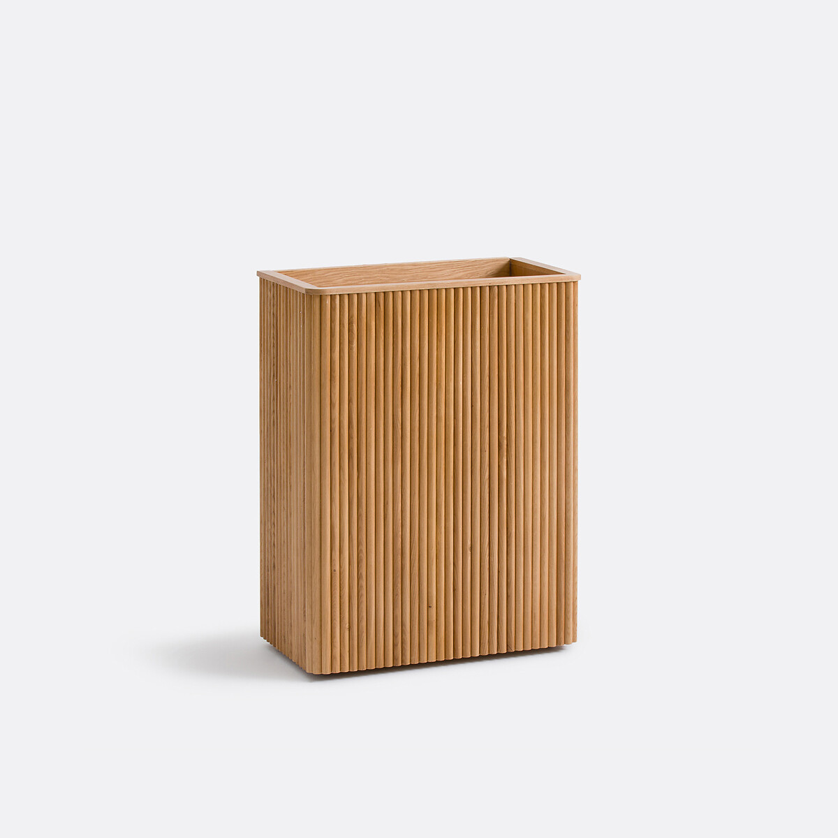 Console, rangement à roulettes, en plaqué chêne, Tamula chêne, LA REDOUTE INTERIEURS