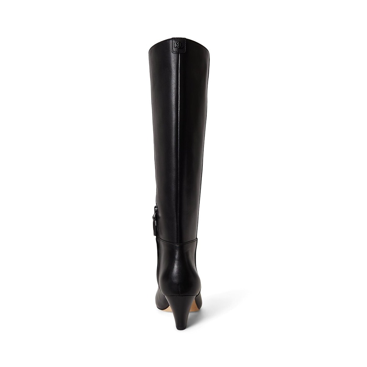 Stiefel mit Absätzen, aus Glattleder, EMERSYN schwarz, LAUREN RALPH LAUREN