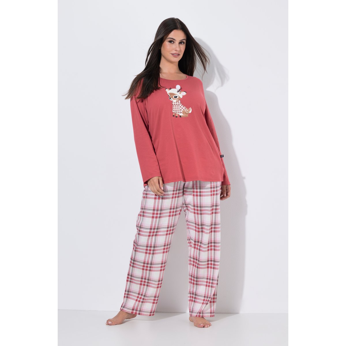 Pyjama motif faon feuille morte, ULLA POPKEN