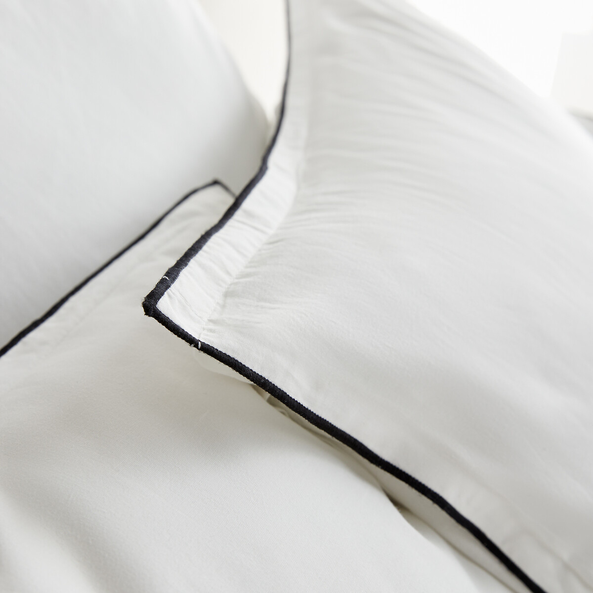 Housse de couette en voile de coton lavé, Gypse blanc optique, AM.PM