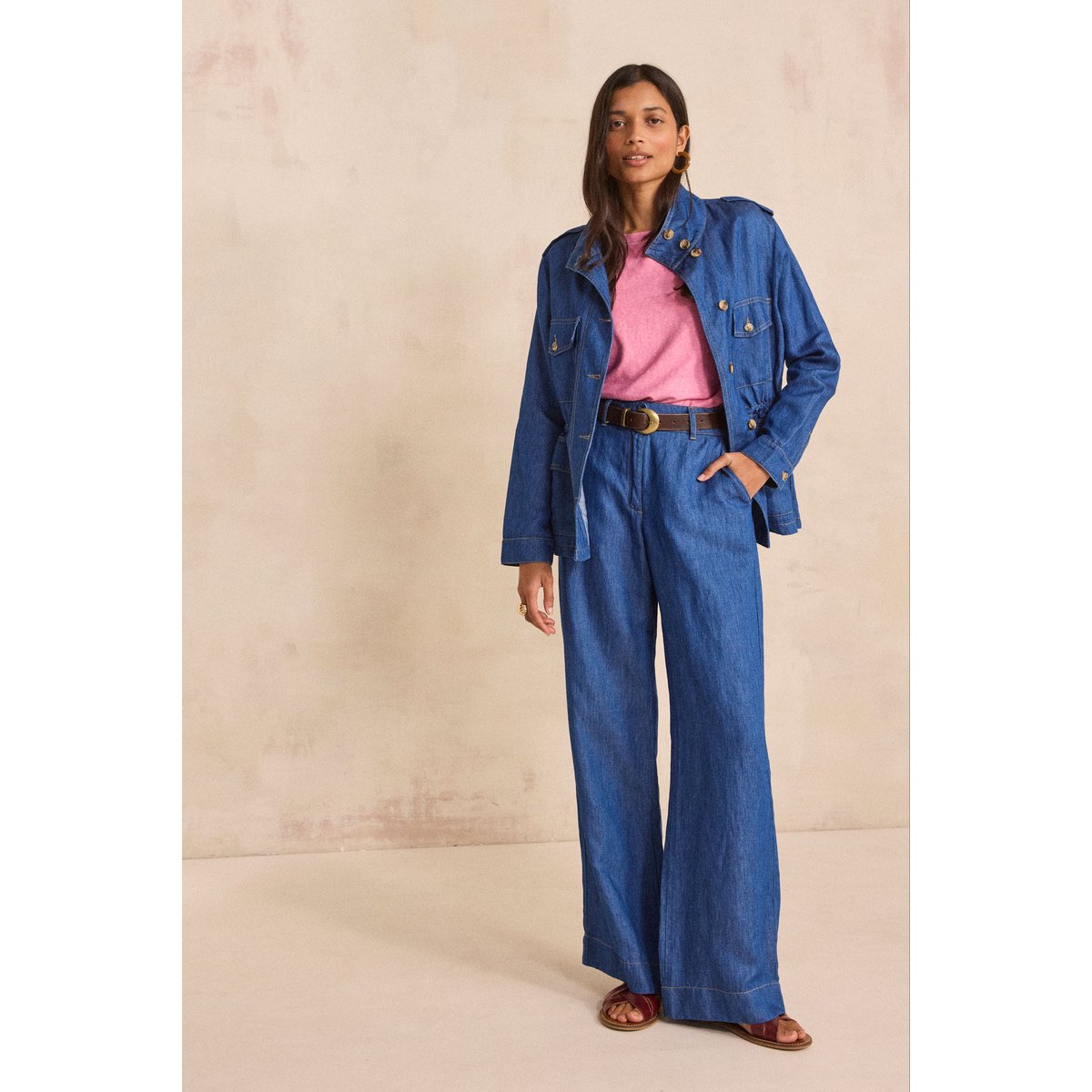 Veste à manches longues en jean CLAIRE denim brut, Maison 123